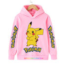 Blusa Moletom Infantil Pikachu Colors Confort (Rosa)