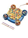 Brinquedo de Pesca Magnética Montessori Azul