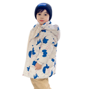 Casaco Bobojaco Infantil Luxo Confortável (Branco e Azul)