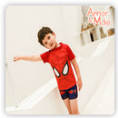 Conjunto Infantil Praia Proteção UV + Touca Homem Aranha 1