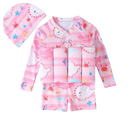 Maiô Colete Infantil Rosa