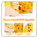 Pijama Infantil Masculino Pikachu Pokémon Algodão