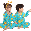 Pijama Infantil Masculino Feminino Confortável Pokémon (Azul)