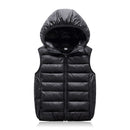 colete puffer infantil com capuz