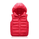 colete puffer infantil com capuz