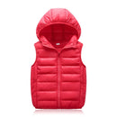 colete puffer infantil com capuz