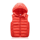 colete puffer infantil com capuz