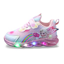 Tênis Infantil Feminino Frozen com LED