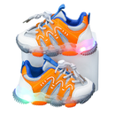 Tênis Infantil All LED Luzes (Laranja)