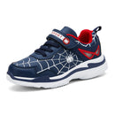 Tênis Infantil Homem Aranha Velcro Antiderrapante (Azul)