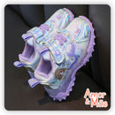 Tênis Infantil com LED Princesinha Roxo