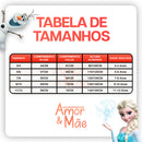 Pijama Infantil Inverno Frozen Manga Longa