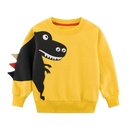 Blusa Moletom Infantil Menino Dinossauro (Amarelo)