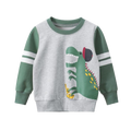 Blusa Moletom Infantil Menino Dinossauro (Verde)