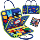 Brinquedo Educativo Mala Sensorial Montessori (Azul)