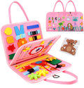 Brinquedo Educativo Mala Sensorial Montessori (Rosa)