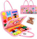 Brinquedo Educativo Mala Sensorial Montessori (Rosa)