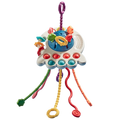 Brinquedo Sensorial Educativo para Bebê com Mordedor (Azul)