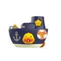 Brinquedo para Banho Bebê Naviozinho (Azul)