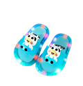 Chinelo Infantil Feminino com LED Vaquinha Divertida (Azul)
