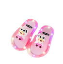 Chinelo Infantil Feminino com LED Vaquinha Divertida (Rosa)