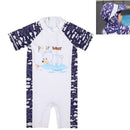 Conjunto Praia Infantil UV com Chapéu (Urso Polar 1)