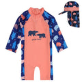 Conjunto Praia Infantil UV com Chapéu (Urso Polar 2)