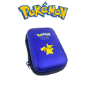 Estojo Porta Cartas Pokemon Pikachu (Azul Escuro)