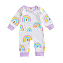 Macacão Bebê Soft Arco-Íris Masculino Feminino