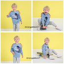 Blusa Moletom Infantil Menino Dinossauro