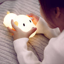Luminária Infantil Cachorro  de Mesa para Quarto de Mesa USB Recarregável