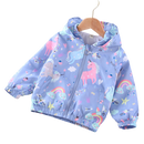 Jaqueta Corta Vento Infantil (Azul Unicórnio Feminino)