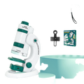 Kit Microscópio Infantil Completo (Verde)