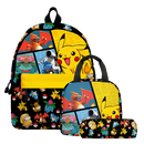 Kit Mochila Lancheira e Estojo Pokémon (Modelo 1)