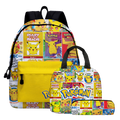 Kit Mochila Lancheira e Estojo Pokémon (Modelo 3)