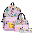 Kit Mochila Lancheira e Estojo Pokémon (Modelo 6)