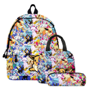 Kit Mochila Lancheira e Estojo Pokémon (Modelo 7)