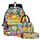 Kit Mochila Lancheira e Estojo Pokémon (Modelo 9)
