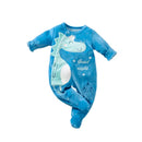 Macacão Bebê Plush Flanelado Dinossauro