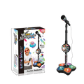 Microfone Infantil Brinquedo com Pedestal (Preto)