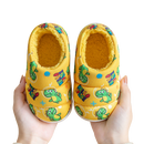 Pantufa Infantil Dinossauro Divertido (Amarelo)