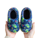 Pantufa Infantil Dinossauro Divertido (Azul Marinho)