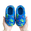 Pantufa Infantil Dinossauro Divertido (Azul)