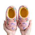 Pantufa Infantil Dinossauro Divertido (Rosa)