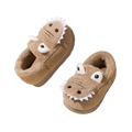 Pantufa Infantil Dinossauro (Marrom)