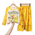 Pijama Infantil Masculino Pikachu Pokémon Algodão (Amarelo)