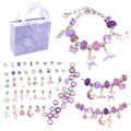 Pulseira Infantil + Kit Berloques (Roxo)