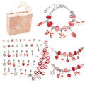 Pulseira Infantil + Kit Berloques (Vermelho)