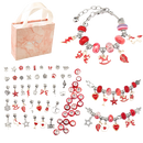 Pulseira Infantil + Kit Berloques (Vermelho)