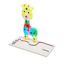 Quebra-Cabeça de Madeira Montessori Animais